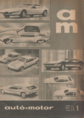 B. P�r Ibolya  (szerk.) - Aut�-Motor 1969. XXII. �vfolyam/1-24 (hi�ny: 5., 17., 18. sz�m), 21 db, lapsz�monk�nt