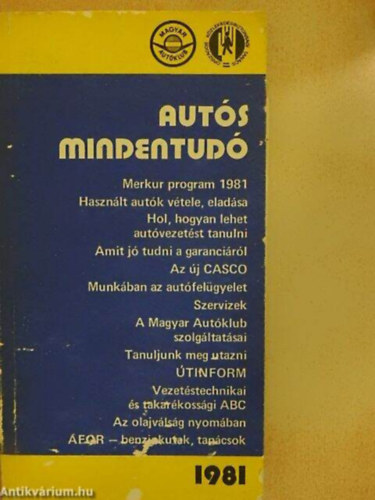 Aut�s mindentud� 1981