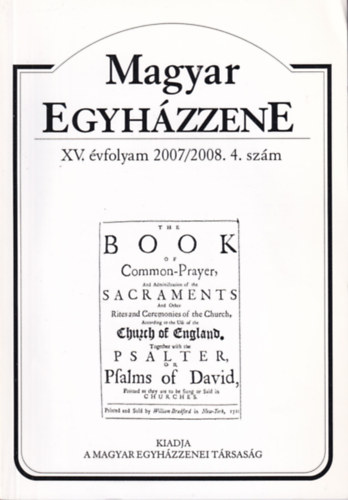 Dobszay Lszl - Magyar Egyhzzene XV. vfolyam 2007/2008. 4. szm