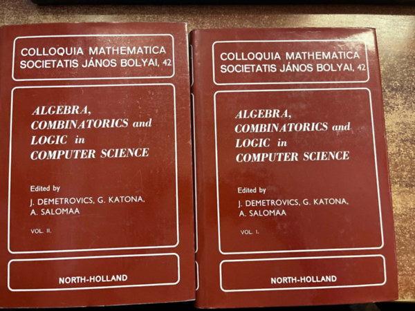 J. Demetrovics and G. Katona and A. Salomaa - Algebra, combinatorics and logic in computer science I-II.