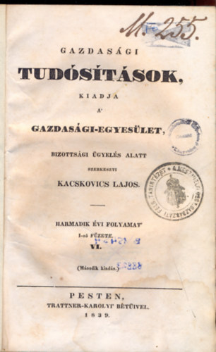 Kacskovics Lajos - Gazdasgi tudstsok