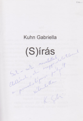 Kuhn Gabriella - (S)rs