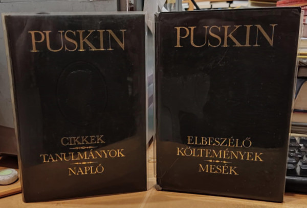 Puskin - 2 db Puskin: Cikkek/Tanulmányok/Napló + Elbeszélő költemények/Mesék