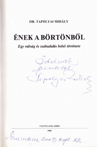 nek a brtnbl - Egy rabsg s szabaduls bels trtnete (dediklt)