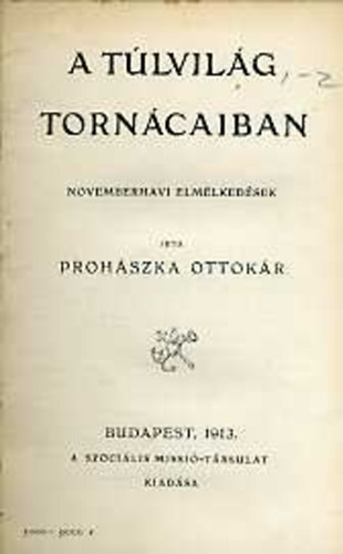 A tlvilg torncaiban (Novemberhavi elmlkedsek)