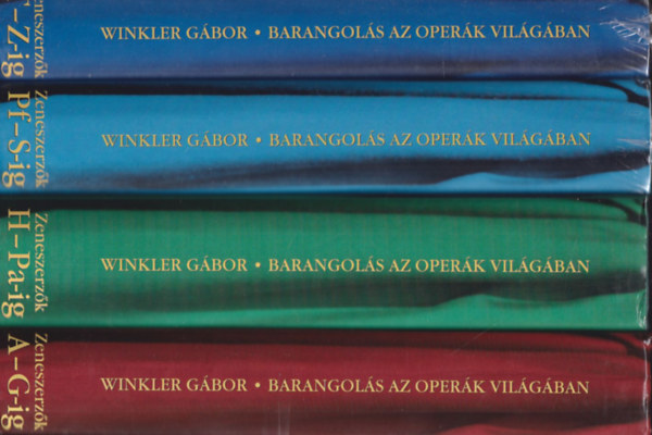 Winkler Gábor - Barangolás az operák világában I-IV. ( 4db kötet )
