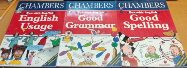William Edmonds, Terry McKenna (illus.), George Beal, Peter Stevenson (illustrator) - Chambers: 4 db Fun with English: English Usage + Good Grammar + Good Spelling