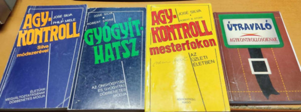 José Silva-Robert Stone - 4 db Agykontroll: Agykontroll Silva módszerével; Gyógyíthatsz; Agykontroll mesterfokon; Útravaló agykontrollosoknak