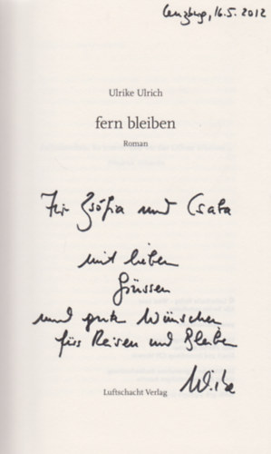 Ulrike Ulrich - Fern Bleiben (Dediklt)