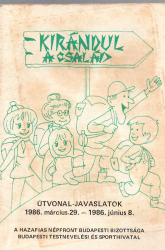 Biczó Ferenc - Kirándul a család - Útvonal-javaslatok 1986. március 29. - 1986. június 8.