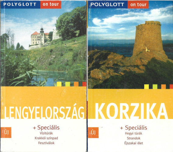 2 db Polygott on tour knyv, Lengyelorszg, Korzika
