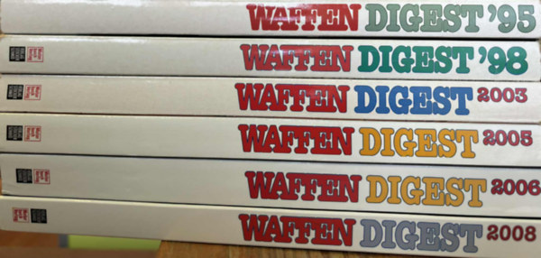 6 db Waffen Digest - 95',98', 2003, 2005,2006,2008