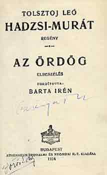 Tolsztoj Le� - Hadzsi-Mur�t-Az �rd�g
