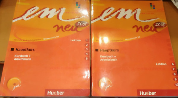 Michaela Perlmann-Balme, Susanne Schwalb - 2 db nyelvk�nyv: Em Neu 2008 - B2 - Abschlusskurs (Kursbuch + Arbeitsbuch) - Lektion 1-5 + 6-10)