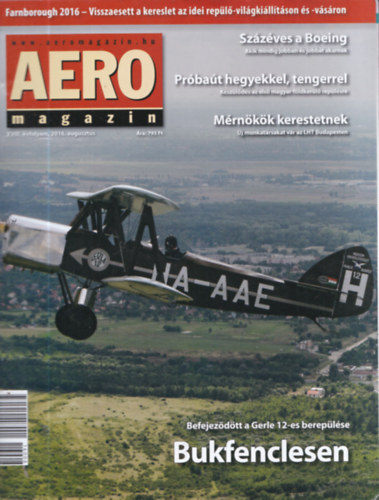 Sajtos Zoltn  (szerk.) - 3 db Aero magazin szrvnyszm: 2016/augusztus + 2017/oktber + 2017/november