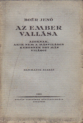 Bor Jen - Az ember vallsa