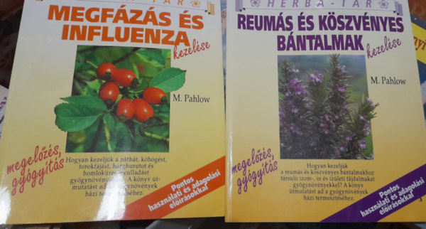 M. Pahlow - 2 db Herba-tár füzet: Megfázás és influenza, Reumás és köszvényes bántalmak kezelése
