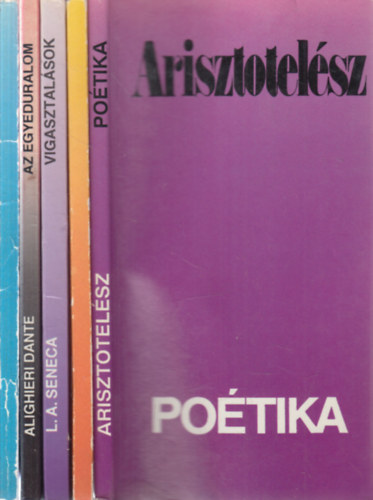 Arisztotelész, Machiavelli, L.A. Seneca, A. Dante, Ferenczi Sándor - 5 db. filozófia (Poétika + A fejedelem + Vigasztalások + Az egyeduralom + Lélekgyógyászat)