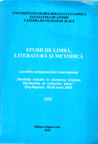 Balzs Katalin - Studii de limb literatur si metodica Cluj-Napoca, 19-20.2008.- XIII.