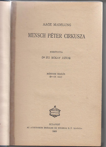 Madelung - Mensch Péter cirkusza