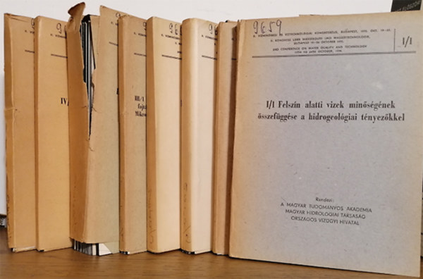 II. V�zmin�s�gi �s V�ztechnol�giai Kongresszus, Budapest, 1970. okt. 19-24.