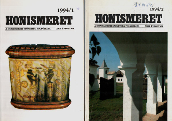 T�bb szerz� - Honismeret XXII. �vfolyam 1994. (teljes)