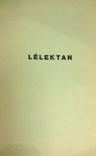 Eld Istvn - Boda Lszl - Llektan