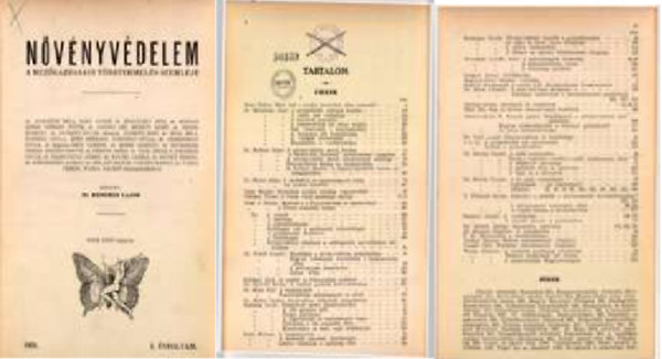 Dr. Kerekes Lajos szerk. - N�v�nyv�delem, 1925 (1. �vfolyam, 1-12. sz�m teljes �vfolyam)