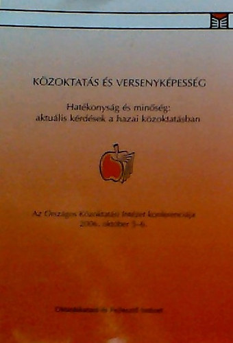 Barbara Simon - Kzoktats s versenykpessg - Hatkonysg s minsg: aktulis krdsek a hazai kzoktatsban