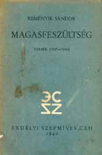 Remenyik Sndor - Magasfeszltsg -versek