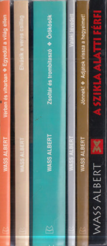 Wass Albert - 9 db. Wass Albert m� 6 k�tetben: V�rben �s viharban + Egyed�l a vil�g ellen + Elv�sik a veres csillag + Zsolt�r �s trombitasz� + �r�k�s�k + Valaki t�vedett + J�nnek! + Adj�tok vissza a hegyeimet! + A szikla alatti f�rfi