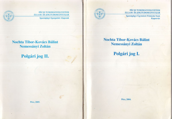Nochta Tibor - Polg�ri jog I-II.