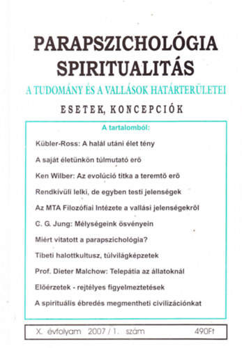 Parapszicholgia Spiritualits 2007/1. szm