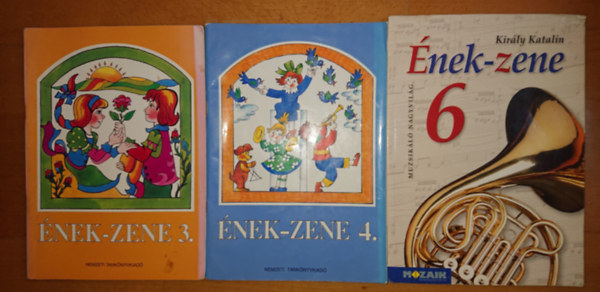 Kirly Katalin Kaibinger Pl - 3 db nek-zene tanknyv: nek-zene 3., nek-zene 4., nek-zene 6.