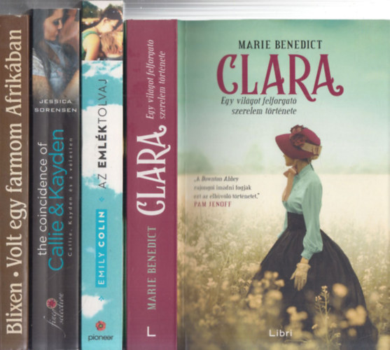 4db kort�rs reg�ny: Clara + Az eml�ktolvaj + Callie, Kayden �s a v�letlen + Volt egy farmom Afrik�ban