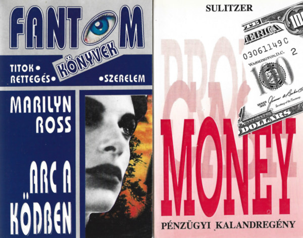 2 db knyv, Marilyn Ross: Arc a kdben, Paul Loup Sulitzer: Money