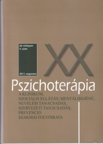 Pszichoter�pia 20. �vfolyam 4.sz�m 2011.augusztus