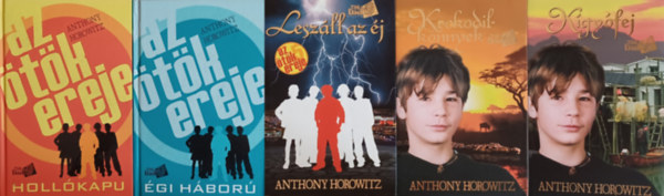 Anthony Horowitz - Ifjsgi krimik:  Hollkapu +  gi hbor + Leszll az j ( Az tk ereje sorozat  1-3.) + Kgyfej + Krokodilknnyek (5 m)