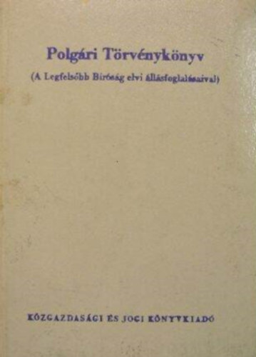 Dr. Dr. Gellrt Gyrgy Zoltn dn - Polgri trvnyknyv (A Legfelsbb Brsg llsfoglalsaival)