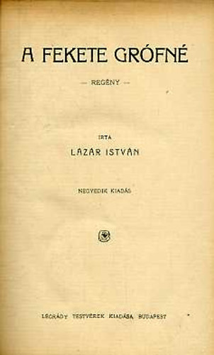 Lzr Istvn - A fekete grfn