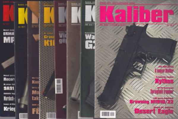 Vass Gbor  (fszerk.) - Kaliber 2006/2., 5., 6., 7., 8., 9., 10., 11. szmok (8 db)