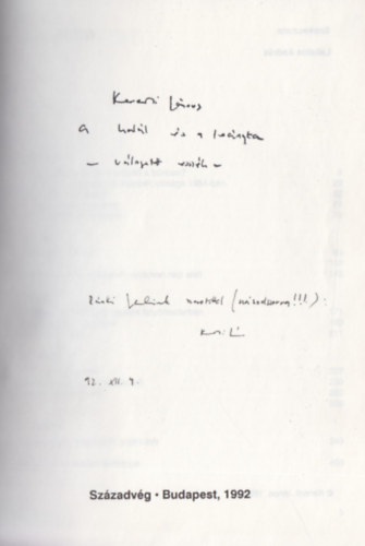 Kenedi János - A halál és a leányka (Dedikált)