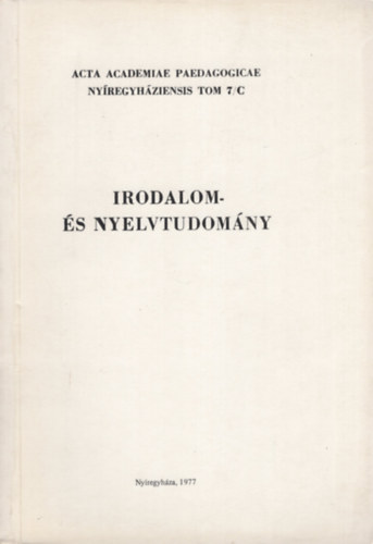 Frisnyk Sndor  (szerk.) - Irodalom- s nyelvtudomny