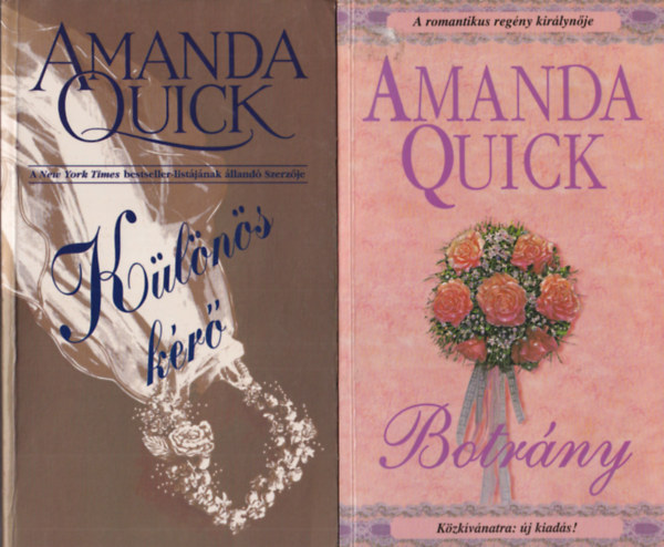 Amanda Quick - 4 db Amanda Quick regny: Botrny + Klns kr + A bajkever + Emszt tz