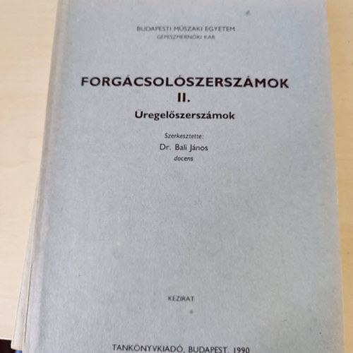 Bali Jnos - Forgcsolszerszmok II.