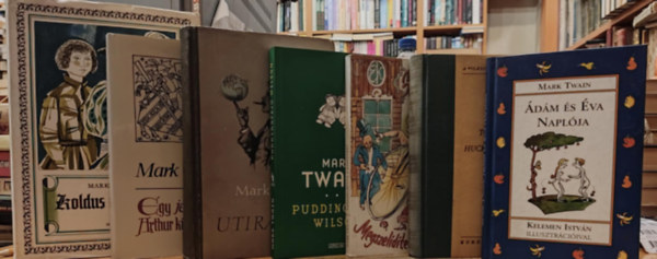 Mark Twain - 7 db Mark Twain: dm s va Naplja; Megszeldtem a kerkprt; Puddingfej Wilson; Tom Sawyer/Huckleberry Finn; tirajzok; Egy jenki Arthur kirly udvarban; Koldus s kirlyfi