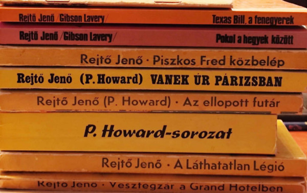 P. Howard  (Rejt Jen) - Rejt Jen knyvcsomag (9 db ktet)