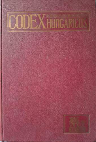 Grecsk Kroly  (jegyzetekkel elltta) - Codex Hungaricus - Magyar trvnyek - 1916. vi trvnycikkek az sszes l trvnyek trgymutatjval