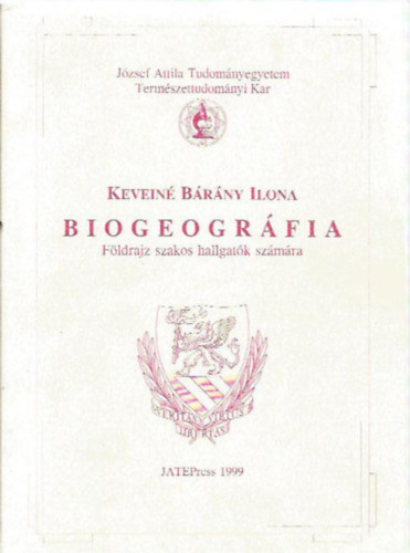 Kevein� B�r�ny Ilona - Biogeogr�fia - F�ldrajz szakos hallgat�k sz�m�ra