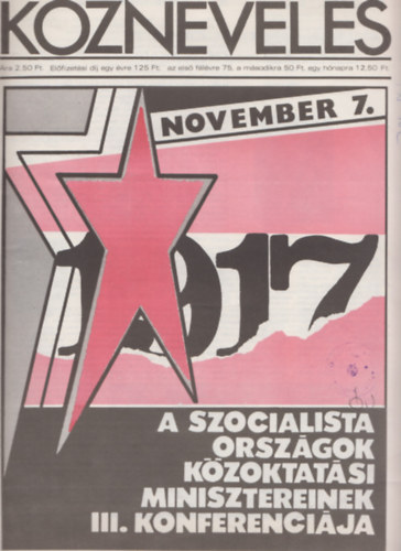 T�th L�szl�  (f�szerk.) - K�znevel�s XXXV. �vfolyam 36. sz�m (1979. november 2.)